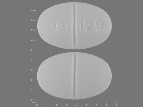 Pill 93 129 White Oval is Estazolam