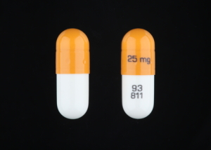 Pill 25 mg 93 811 White Capsule-shape is Nortriptyline Hydrochloride
