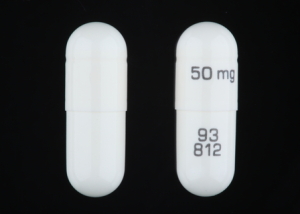 Pill 50 mg 93 812 White Capsule/Oblong is Nortriptyline Hydrochloride