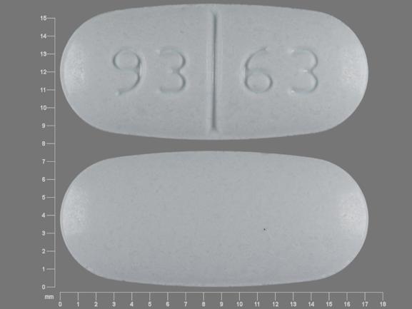 Pill 93 63 White Elliptical/Oval is Sotalol Hydrochloride