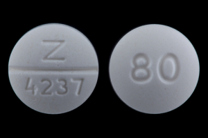 Pill Z 4237 80 White Round is Nadolol