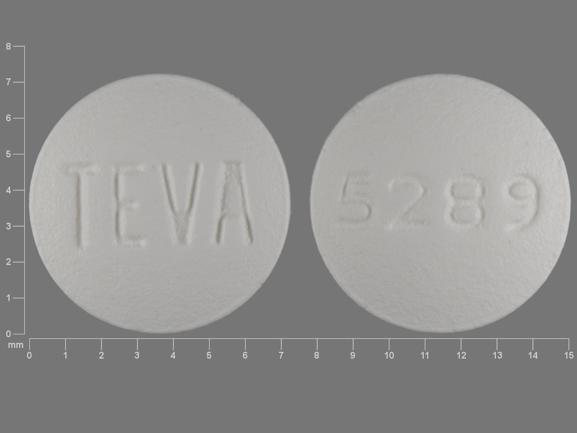 Pill TEVA 5289 White Round is Voriconazole