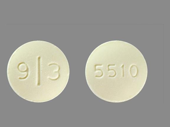 Pill 9 3 5510 Yellow Round is Mercaptopurine