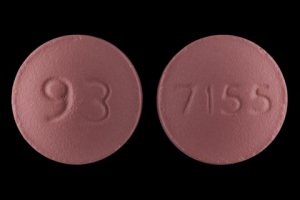 Pill 93 7155 Red Round is Simvastatin
