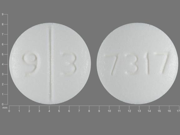 Pill 9 3 7317 White Round is Desmopressin Acetate