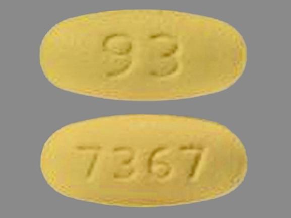 Hydrochlorothiazide and losartan potassium 12.5 mg / 50 mg 93 7367