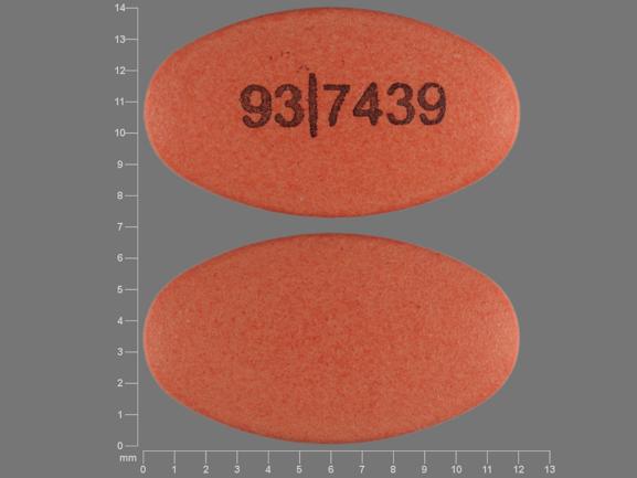 Divalproex sodium delayed-release 125 mg 93 7439