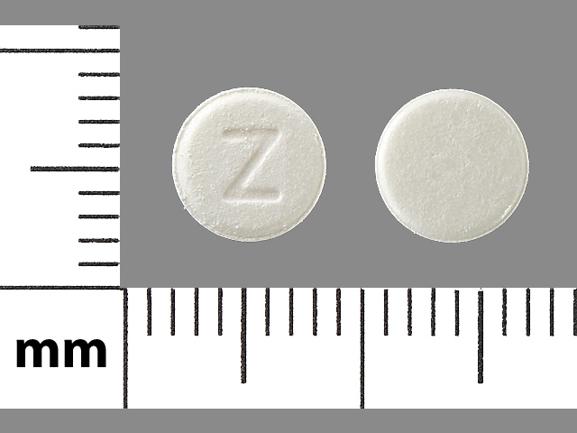 Zolmitriptan (orally disintegrating) 2.5 mg Z