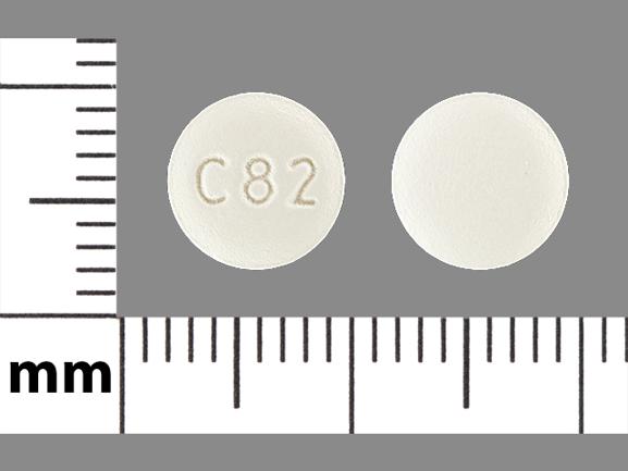 Pill C 82 White Round is Dipyridamole