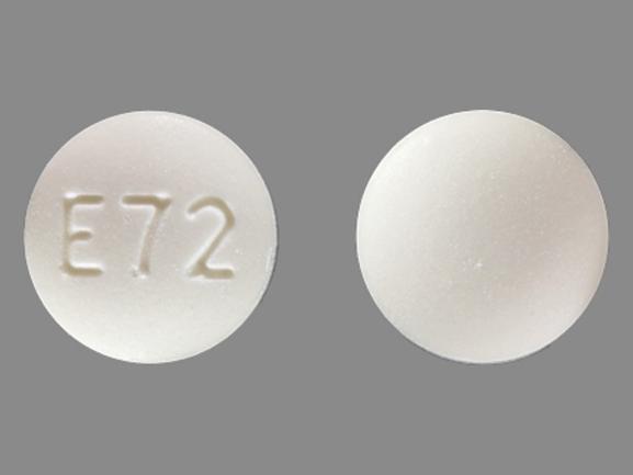Pill E72 White Round is Acarbose