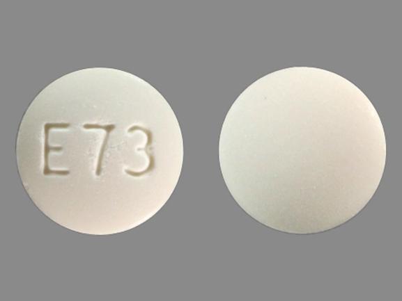 Pill E73 White Round is Acarbose