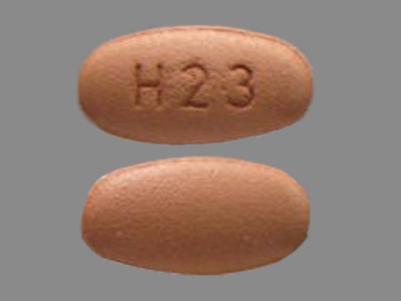 Pill H23 Brown Oval is Minocycline Hydrochloride Extended-Release