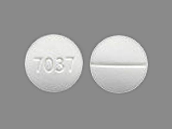 Pill 7037 White Round is Methitest