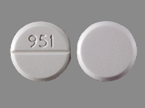 Pill 951 Yellow Round is Bethanechol Chloride