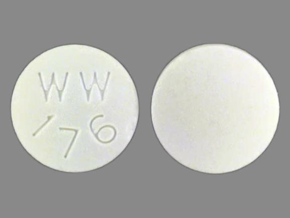 Pill WW 176 White Round is Carisoprodol