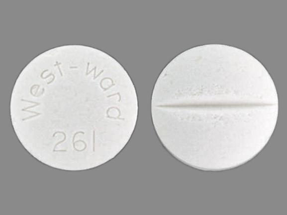 Pill West-ward 261 White Round is Isoniazid