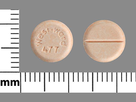 Pill West-ward 477 Orange Round is Prednisone