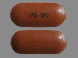 Pill PG 800 Brown Elliptical/Oval is Asacol HD