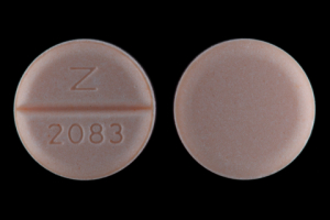 Pill Z 2083 Orange Round is Hydrochlorothiazide