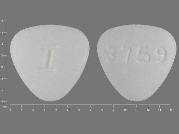 Pill 3759 I White Three-sided is Lisinopril