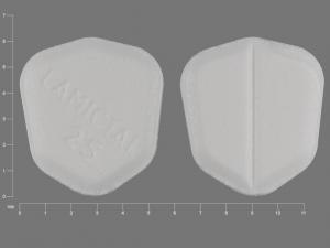 Pill LAMICTAL 25 White Six-sided is Lamictal