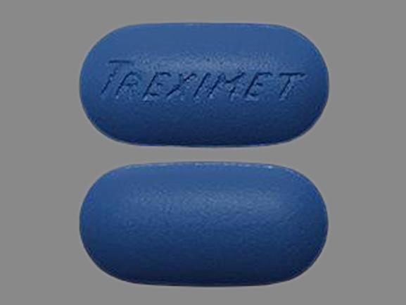 Pill TREXIMET is Treximet naproxen sodium 500 mg / sumatriptan 85 mg