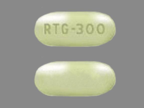 Pill RTG 300 Green Elliptical/Oval is Potiga