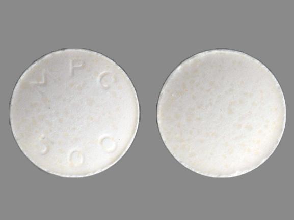 Pill 500 MPC White Round is Lithostat