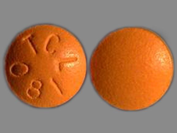 Pill TCL 081 Orange Round is Senna S