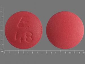 E4 Pill Red Round 8mm - Pill Identifier