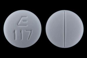 Pill E 117 White Round is Labetalol Hydrochloride