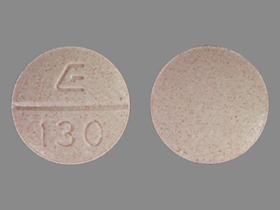 Pill E 130 Beige Round is Bumetanide