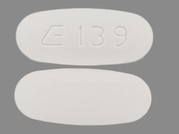 Pill E139 White Elliptical/Oval is Etodolac