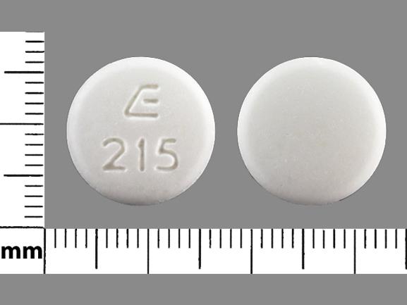 Pill E 215 White Round is Metformin Hydrochloride