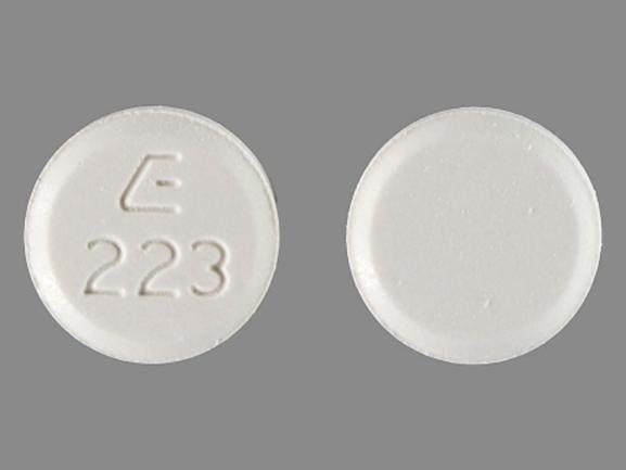 Pill E 223 White Round is Cilostazol