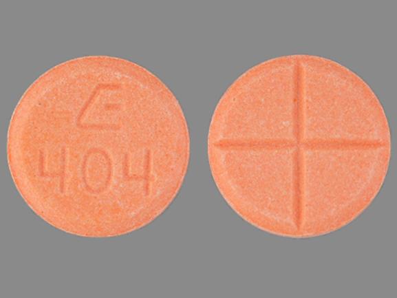 Pill E 404 Orange Round is Amphetamine and Dextroamphetamine