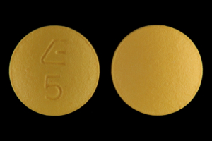 Pill E 5 Yellow Round is Benazepril Hydrochloride