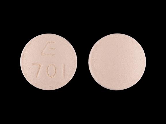Bisoprolol fumarate and hydrochlorothiazide 2.5 mg / 6.25 mg E 701