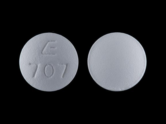 Bisoprolol fumarate and hydrochlorothiazide 10 mg / 6.25 mg E 707