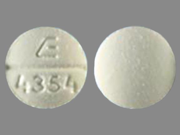 Pill E 4354 White Round is Isoniazid