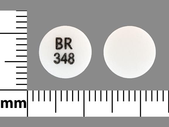 Pill BR 348 White Round is Aplenzin