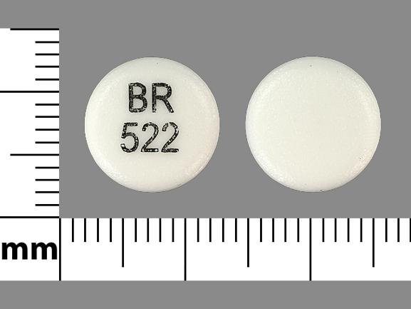 Pill BR 522 White Round is Aplenzin