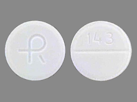 Pill R 143 White Round is Carbamazepine