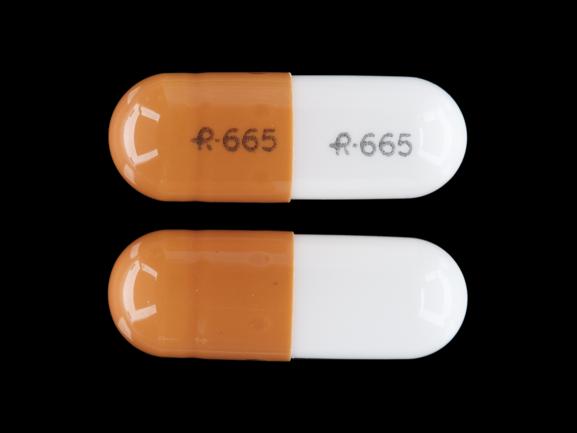 Gabapentin 100 mg R 665 R 665