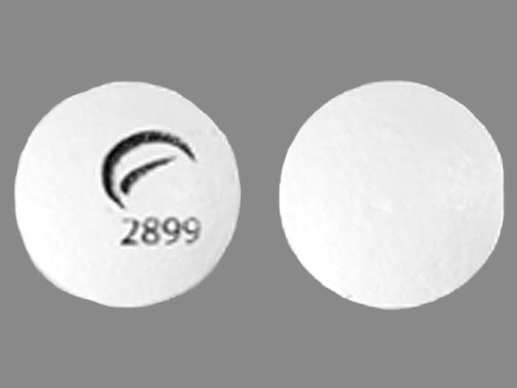 Pill Logo 2899 White Round is Glipizide Extended Release
