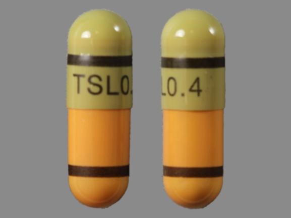 Pill TSL 0.4 Green & Orange Capsule/Oblong is Tamsulosin Hydrochloride