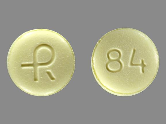 Round yellow xanax pill