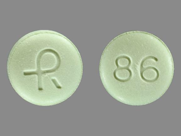 Alprazolam extended-release 3 mg R 86