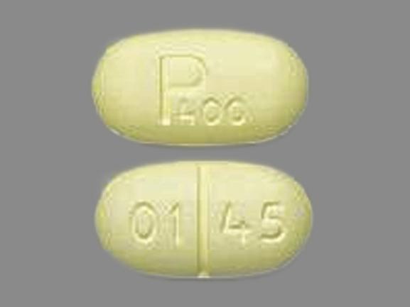 Pill P400 01 45 Yellow Elliptical/Oval is Pacerone
