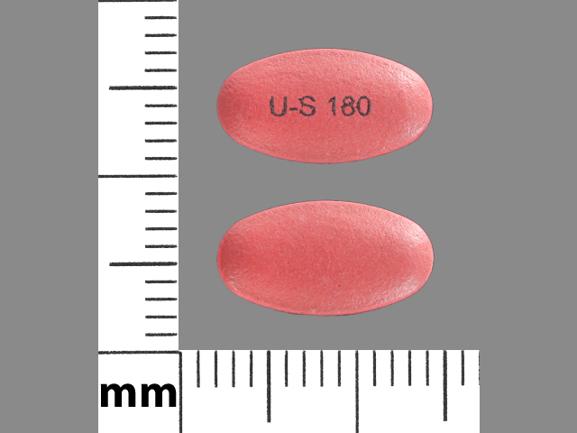 Pill US 180 är Divalproex Sodium Delayed-Release 125 mg